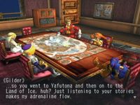 une photo d'Ã©cran de Skies of Arcadia Legends sur Nintendo Gamecube